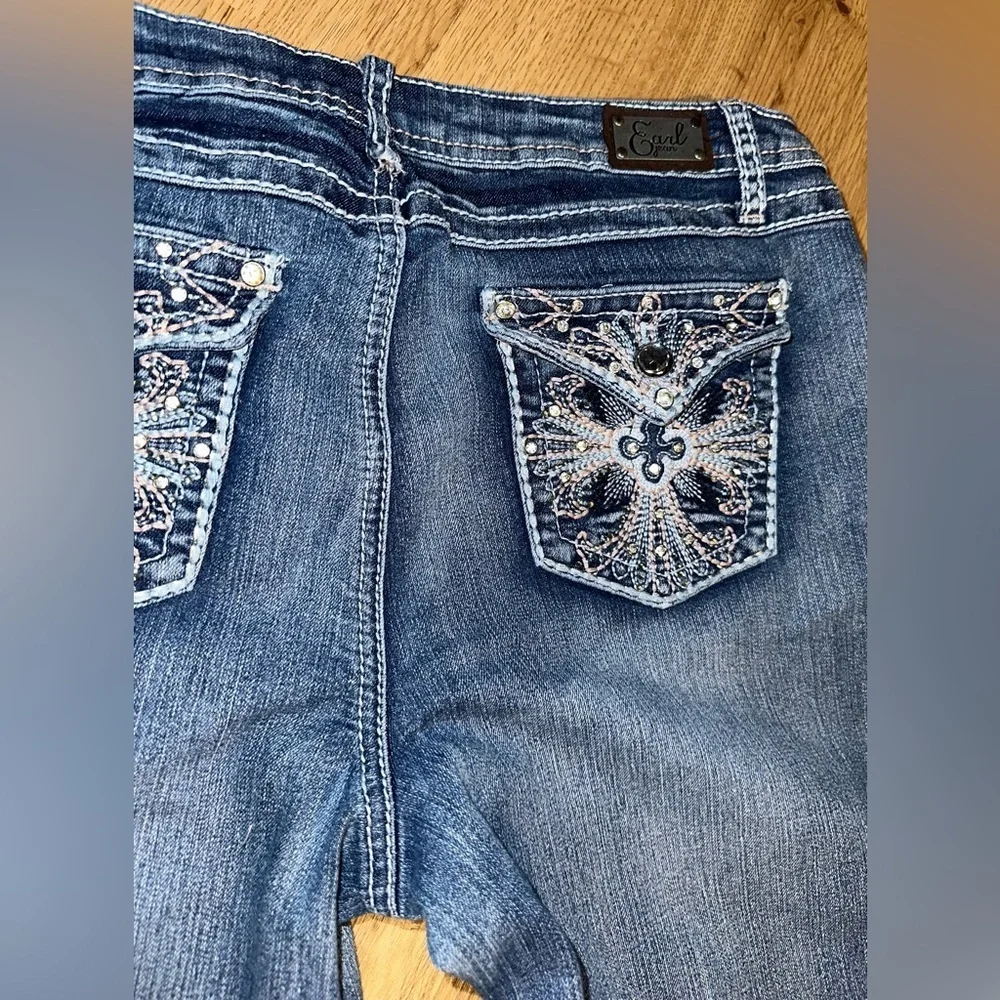 Earl Jean Classic Blue Denim Bootcut Jeans